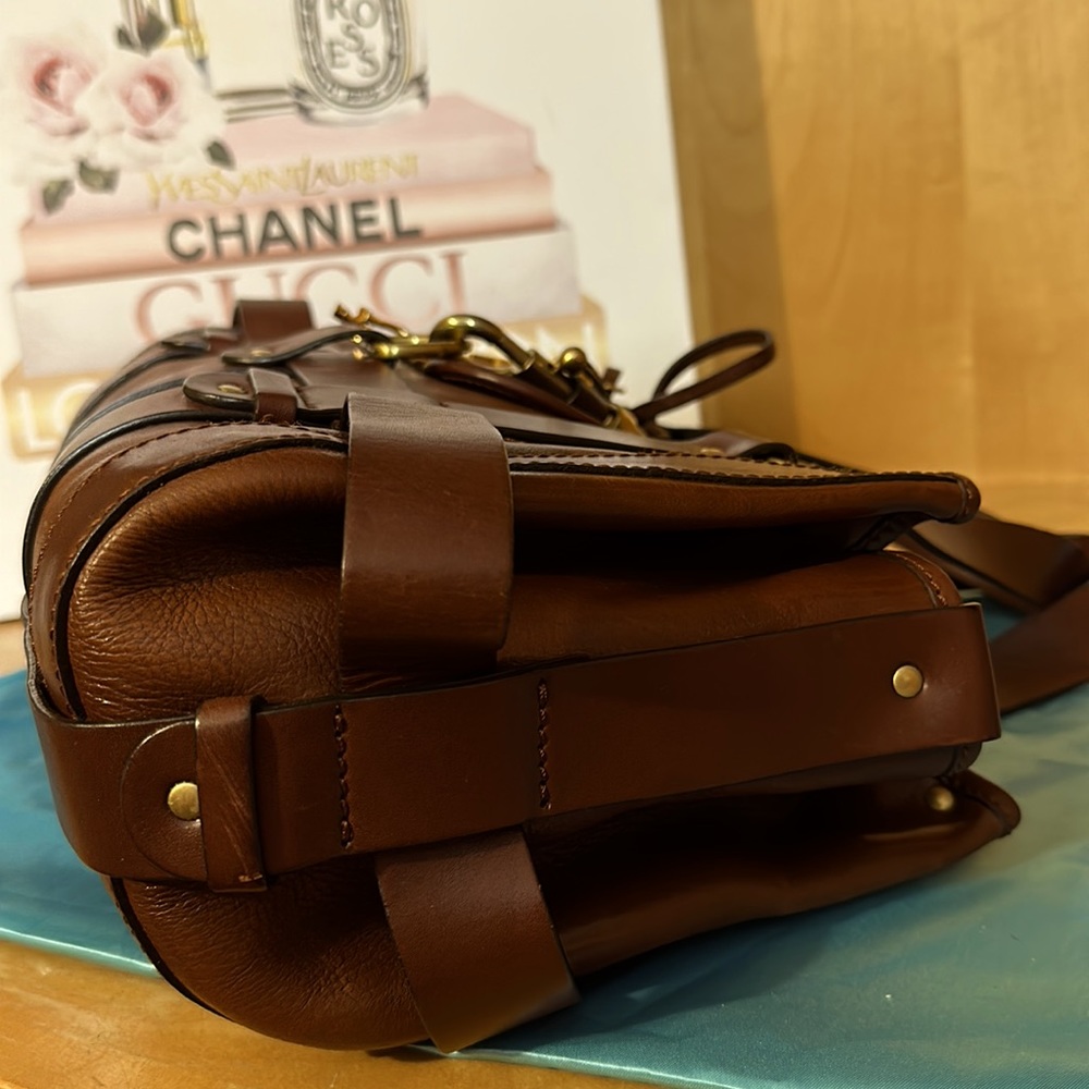 Purse Bag Chloe Kerala Western Horse Charms Brown Leather Shoulder Bag w charms - Picture 5 of 14